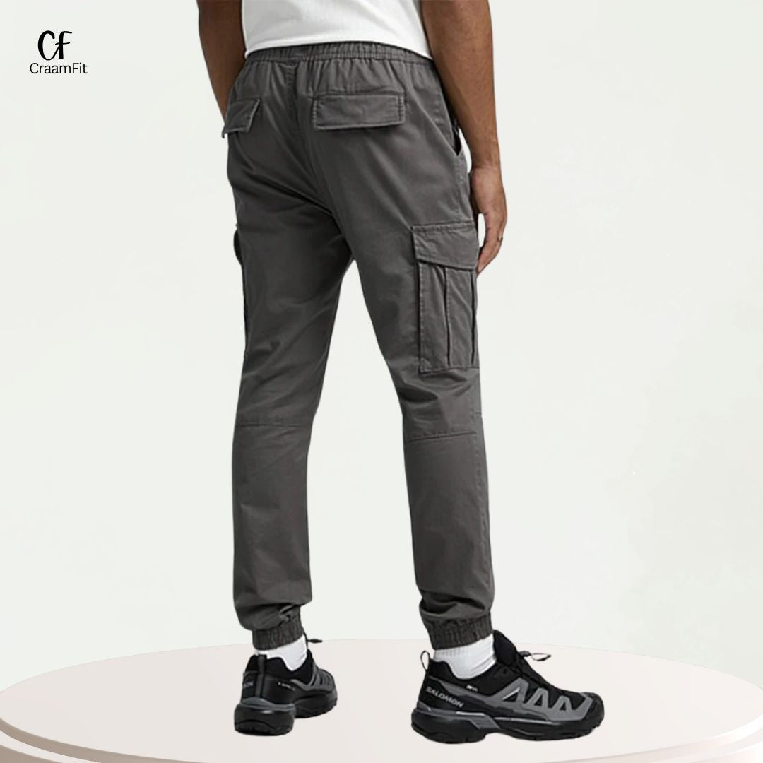 GREY CARGO TROUSER