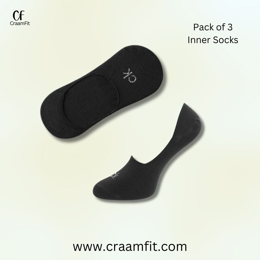 CraamFit branded  C-a-l-v-i-n K-l-e-i-n  Inner Socks (Pack Of 3)