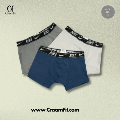 CraamFit Branded N-i-k-e Boxer (Pack Of 3)