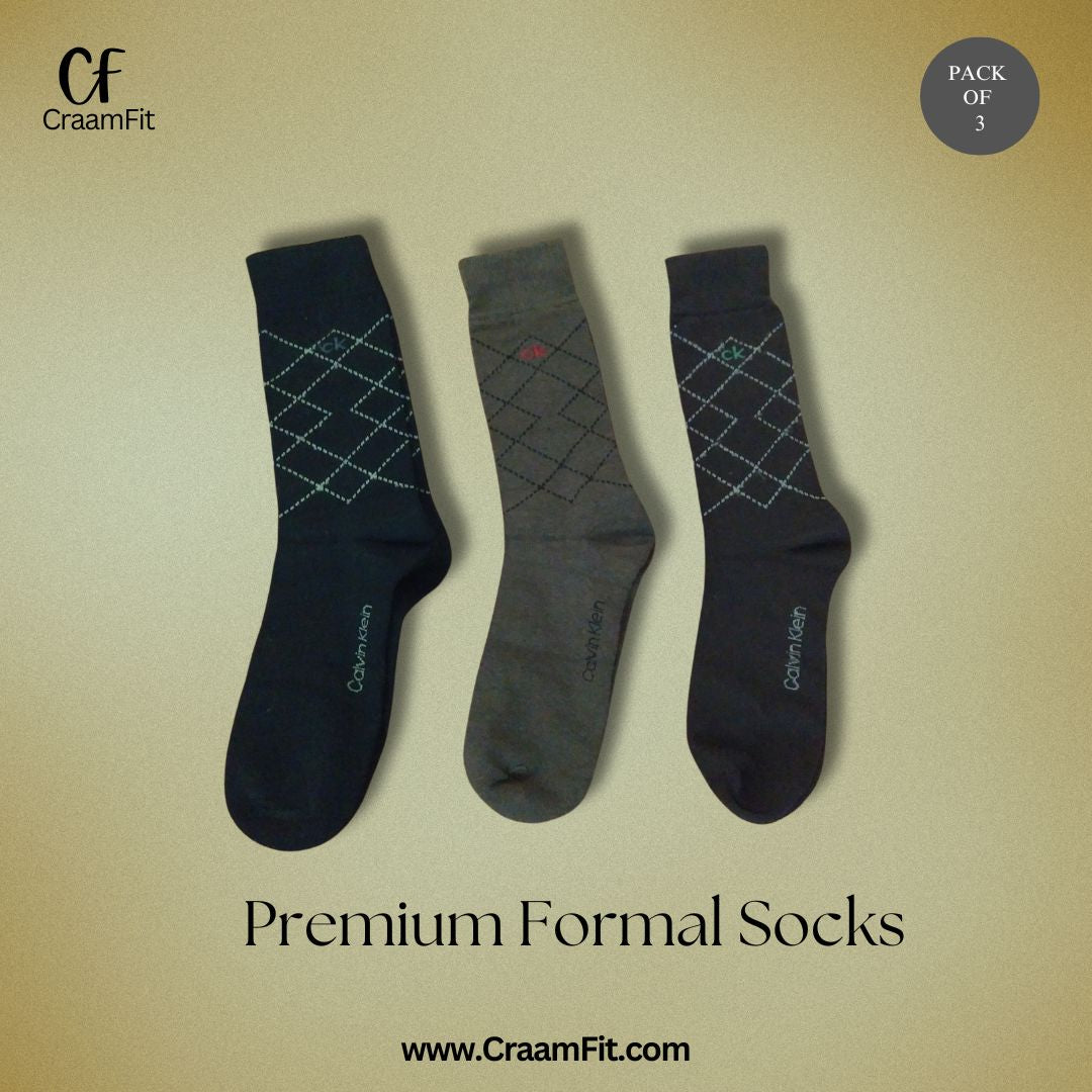 CraamFit branded  C-a-l-v-i-n K-l-e-i-n  Full Socks (Pack Of 3)