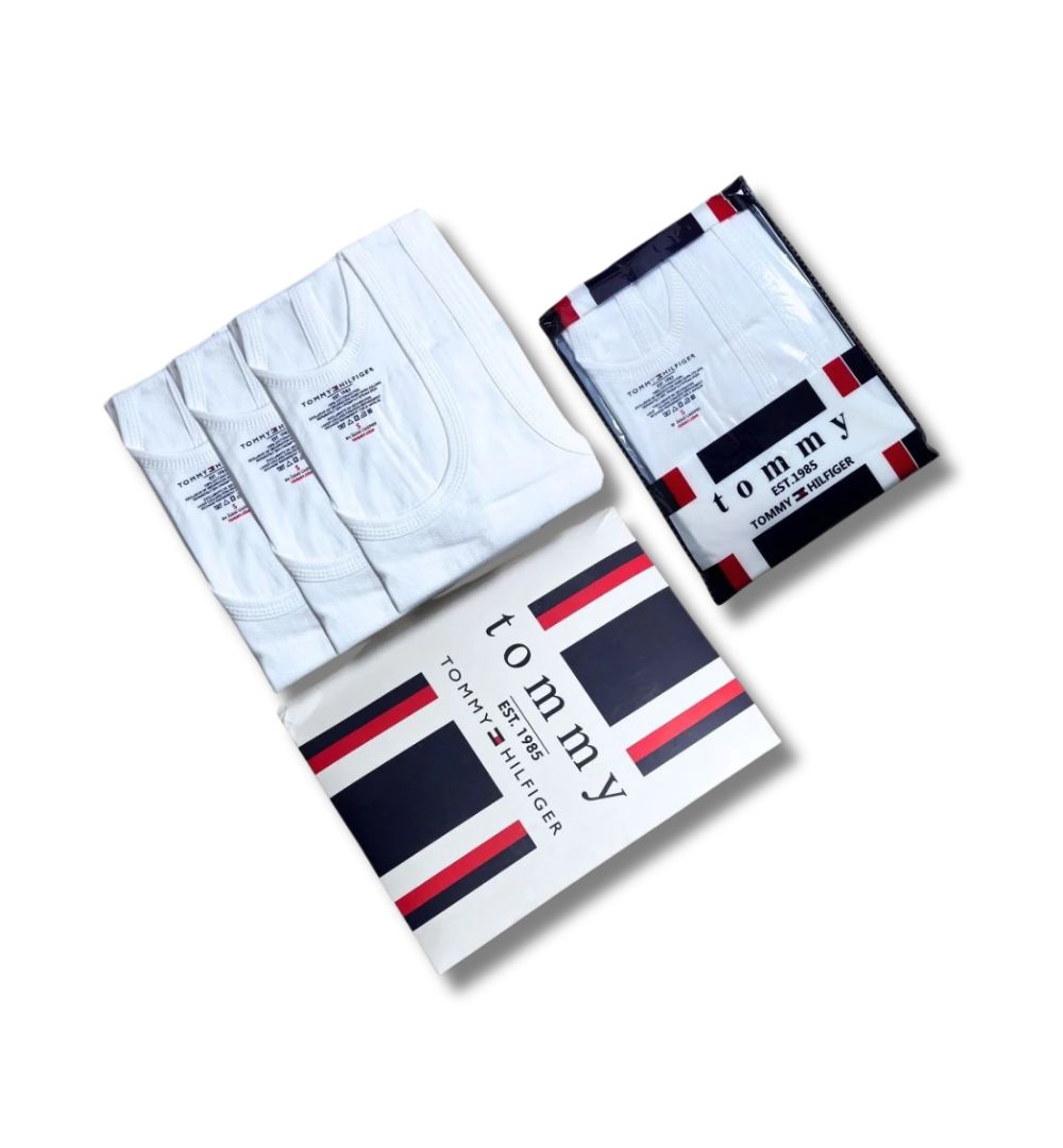 CraamFit Branded T-o-m-m-y H-i-l-f-i-g-e-r Vest (Pack of 3)