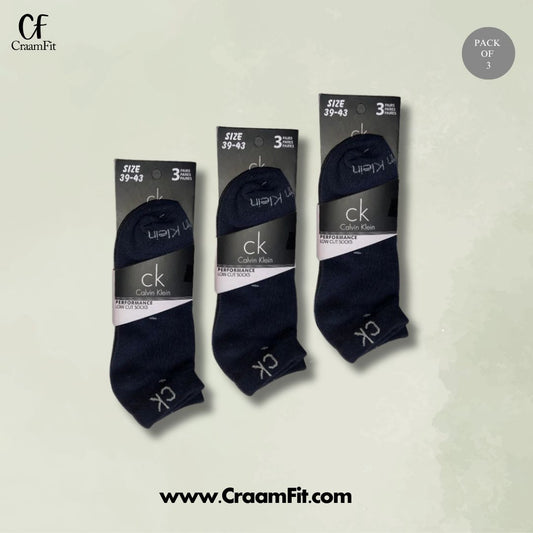 CraamFit branded  C-a-l-v-i-n K-l-e-i-n  Ankle Socks (Pack Of 3)