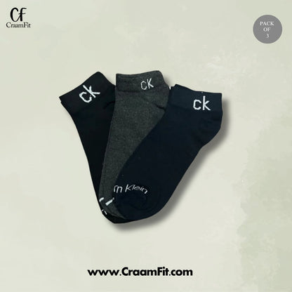 CraamFit branded  C-a-l-v-i-n K-l-e-i-n  Ankle Socks (Pack Of 3)