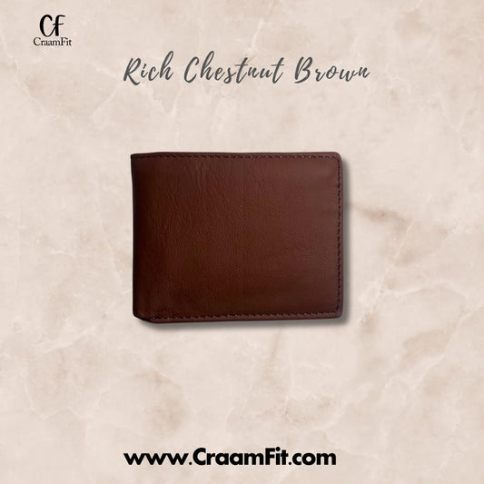 Napa Leather Wallet (Rich Chestnut Brown)