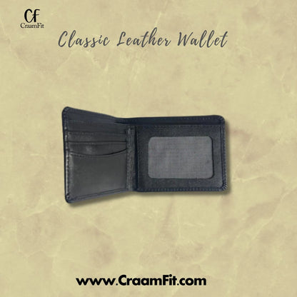 Classic Leather Wallet (Black)