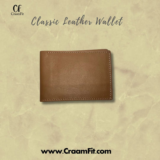 Classic Leather Wallet (Caramel Tan)