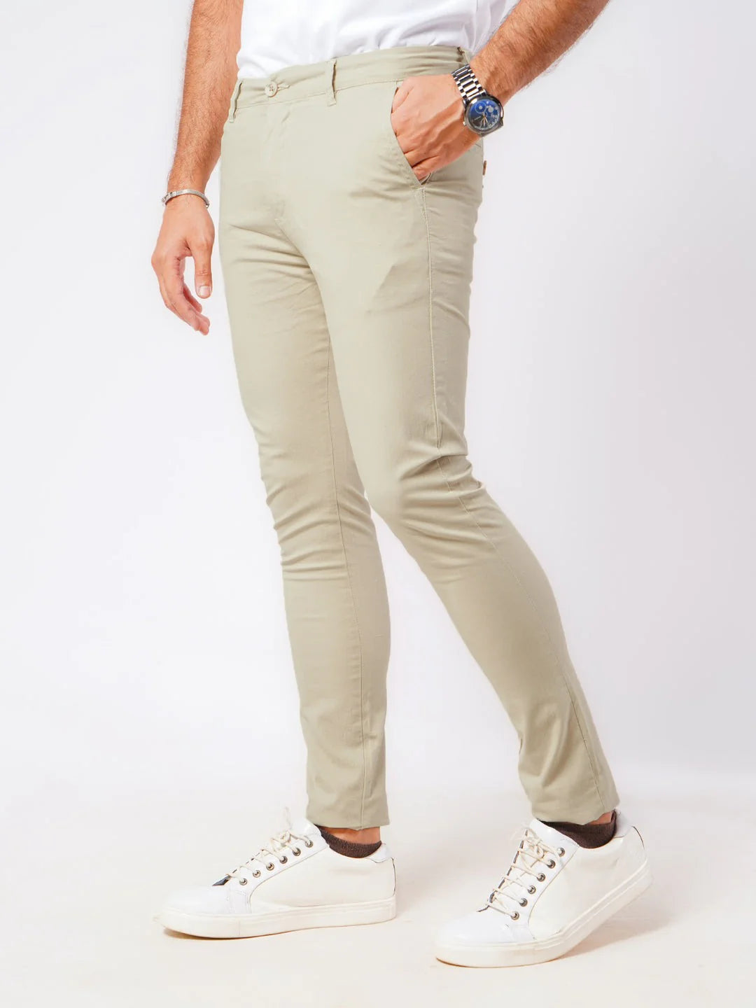 MENS CREAMY Cotton SMART Fit Pant