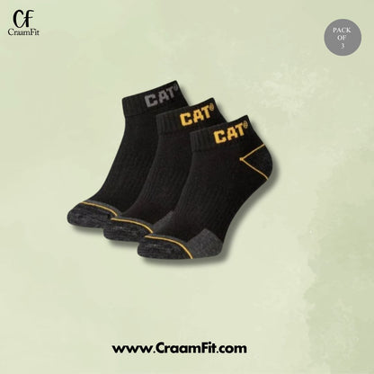 CraamFit branded C-a-t Ankle Socks (Pack Of 3)